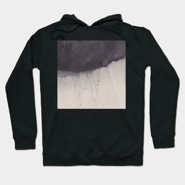 Abstract navy and beige watercolor 2 Hoodie by WhalesWay